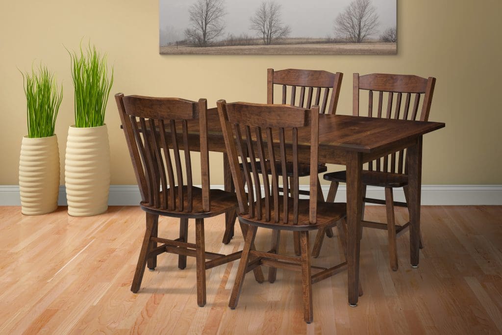 santa monica dining room scene with table and chairs, plants, and wall art, elevate your dining space