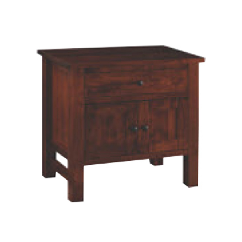 Cabin Creek One Drawer Two Doors Nightstand
