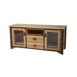 Hickory lodge 64 inch TV stand with ample storage