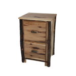 Hickory lodge two drawer file cabinet for office organization
