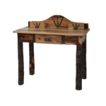 Hickory lodge writing desk with spacious surface