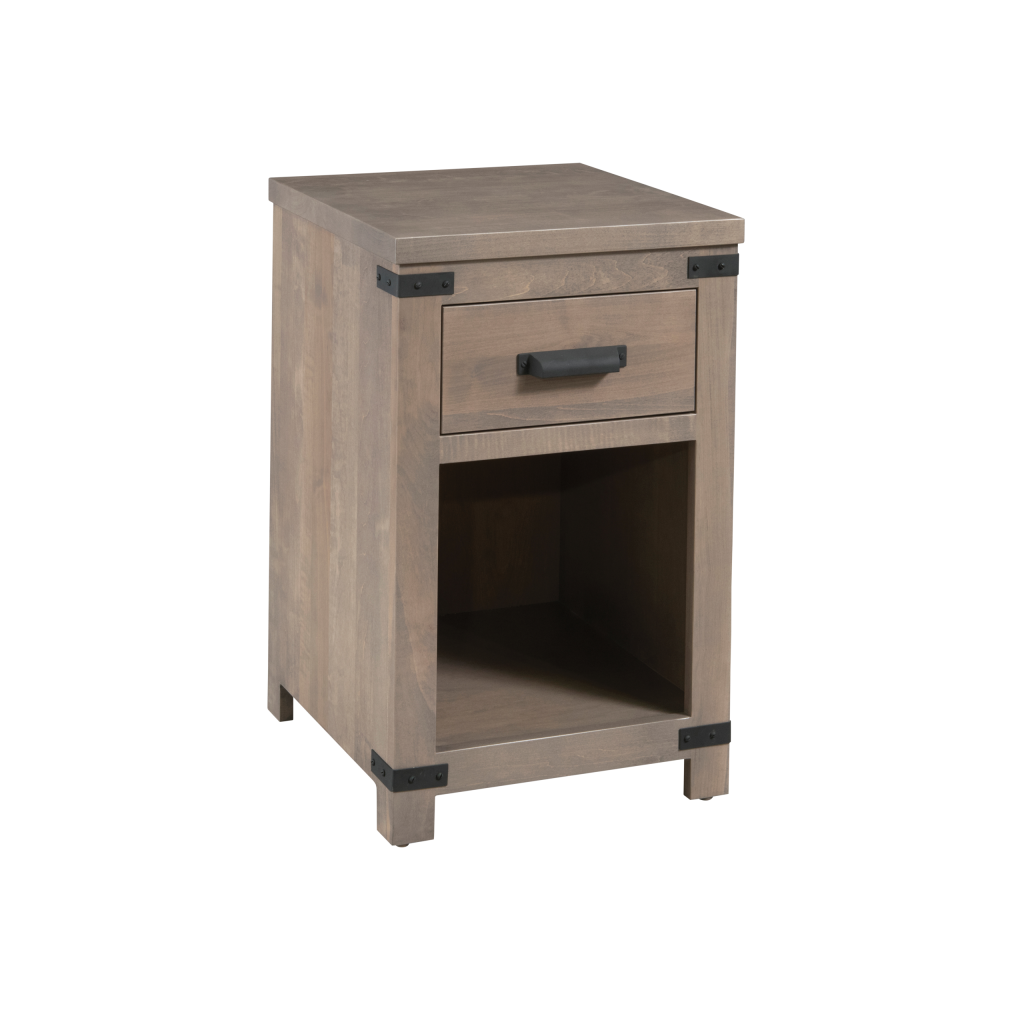 Lewiston One Drawer Open Nightstand