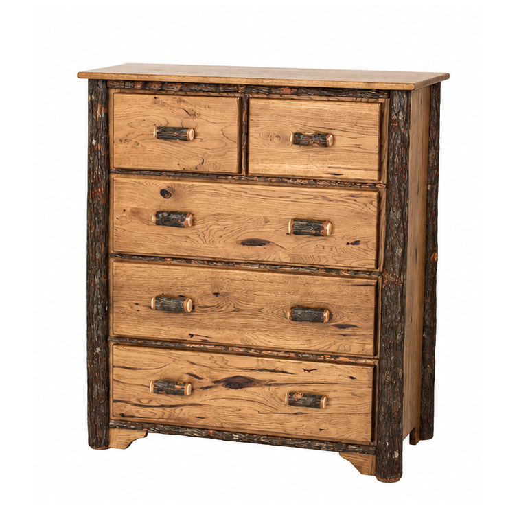 Lodge Five Drawer Chest of Drawers with Two Small Drawers
