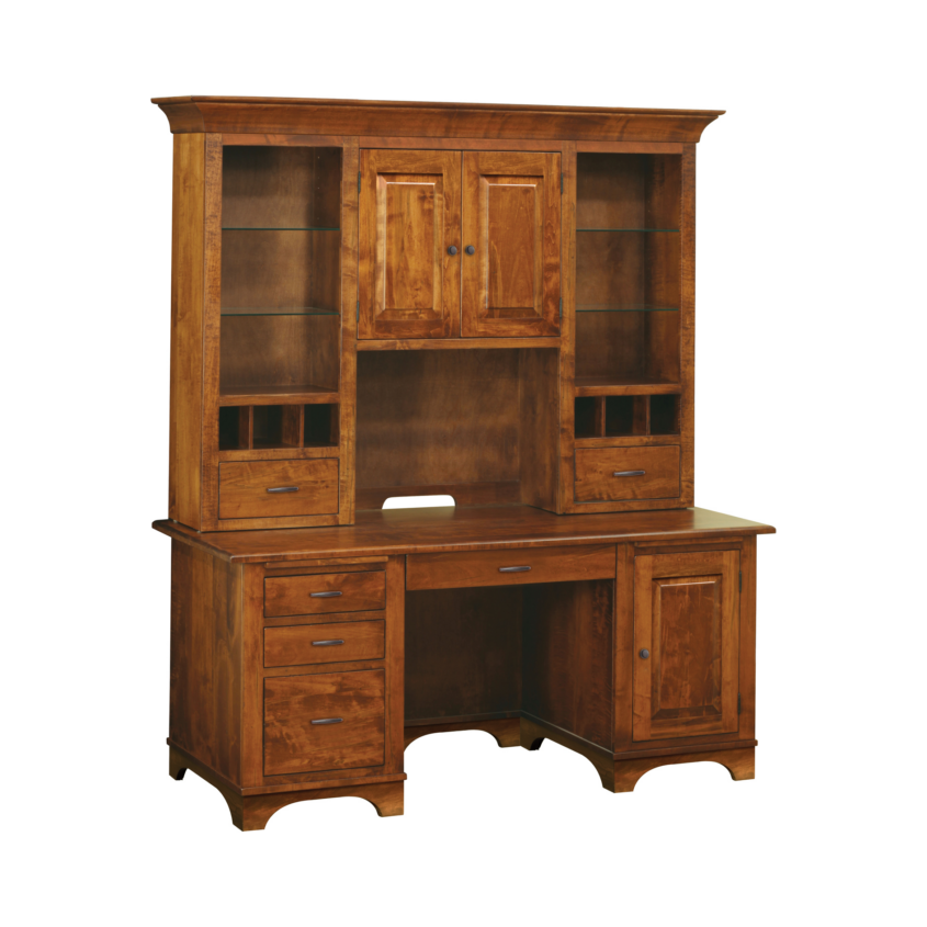 Finley Wall Unit Desk with Wall Unit Hutch