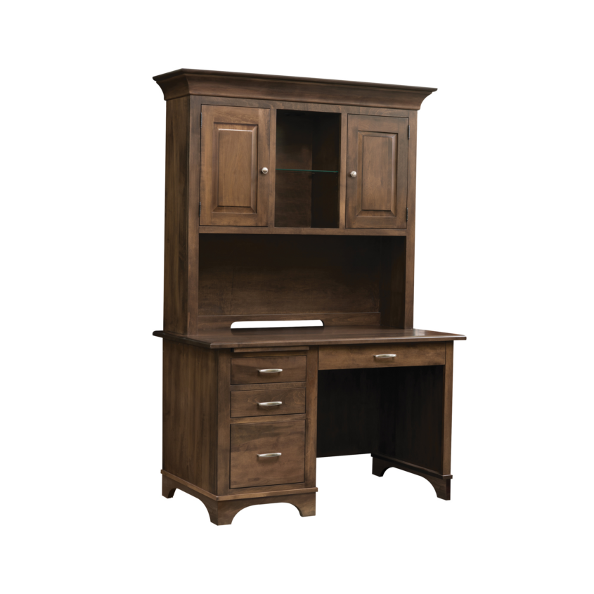 Finley Kneehole Desk with Kneehole Hutch