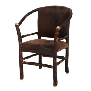 Hickory lodge hoop style dining chair with padded seat