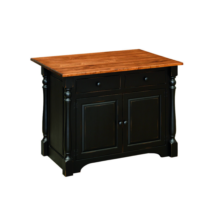 Kitchen Island with Turned Legs