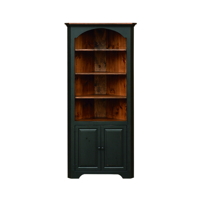 Large Corner Cupboard Colonial Style