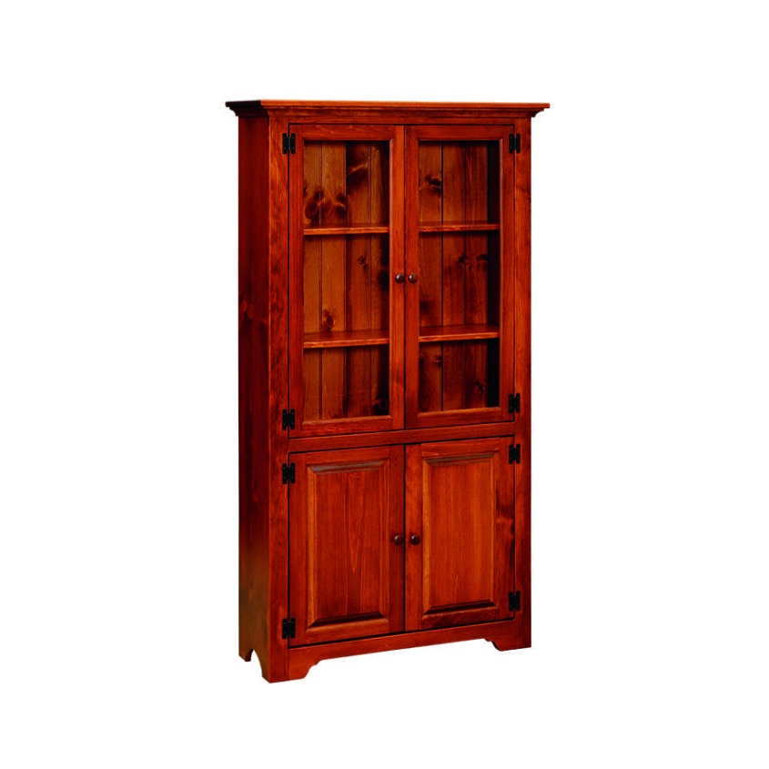 Large Bookcase with Two Glass Doors