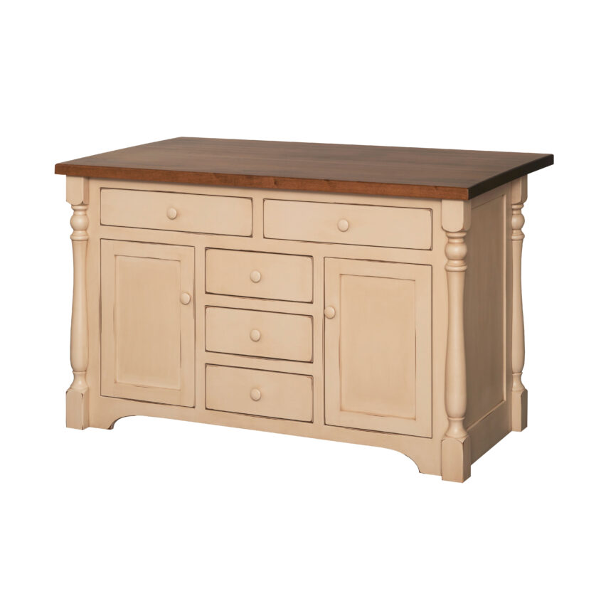 Kitchen Five Drawer Island