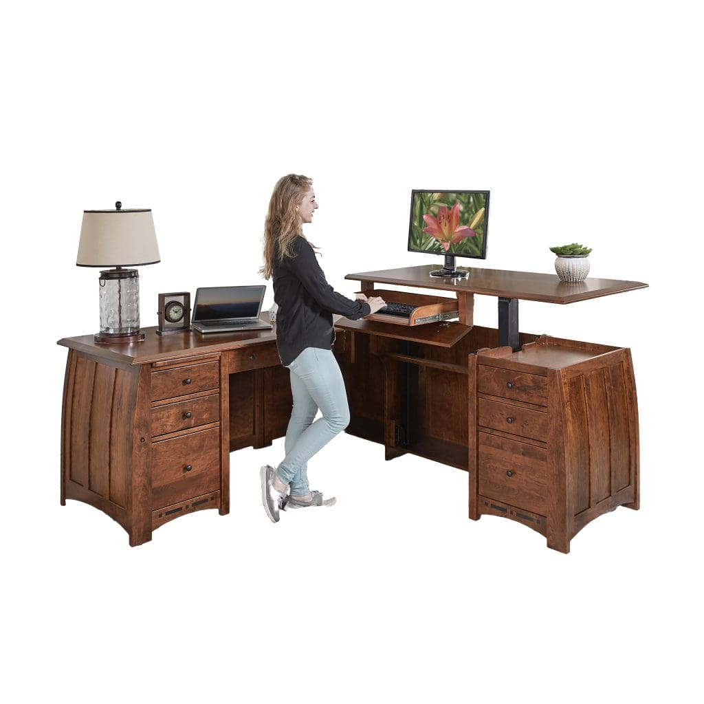 Boulder Creek Sit/Stand L Desk