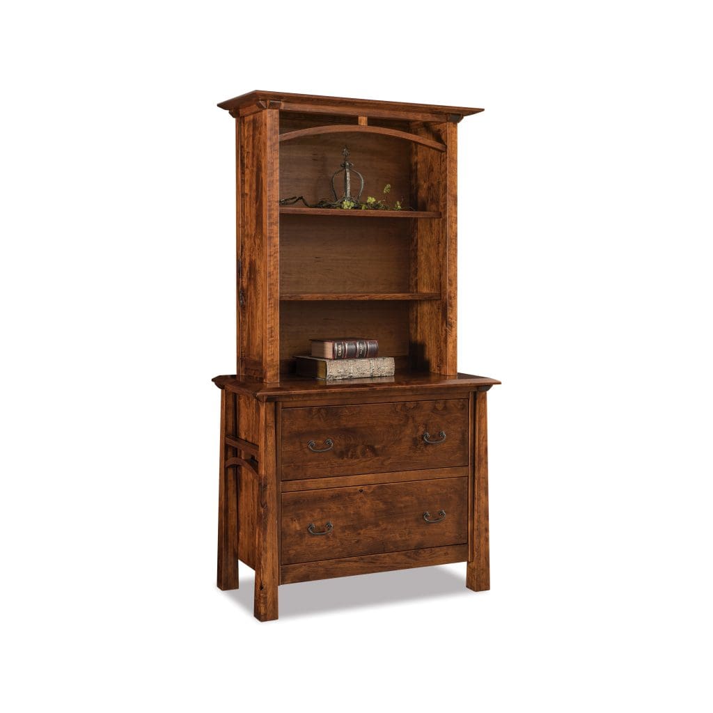Artesa Two Drawer Lateral File Cabinet with Bookcase