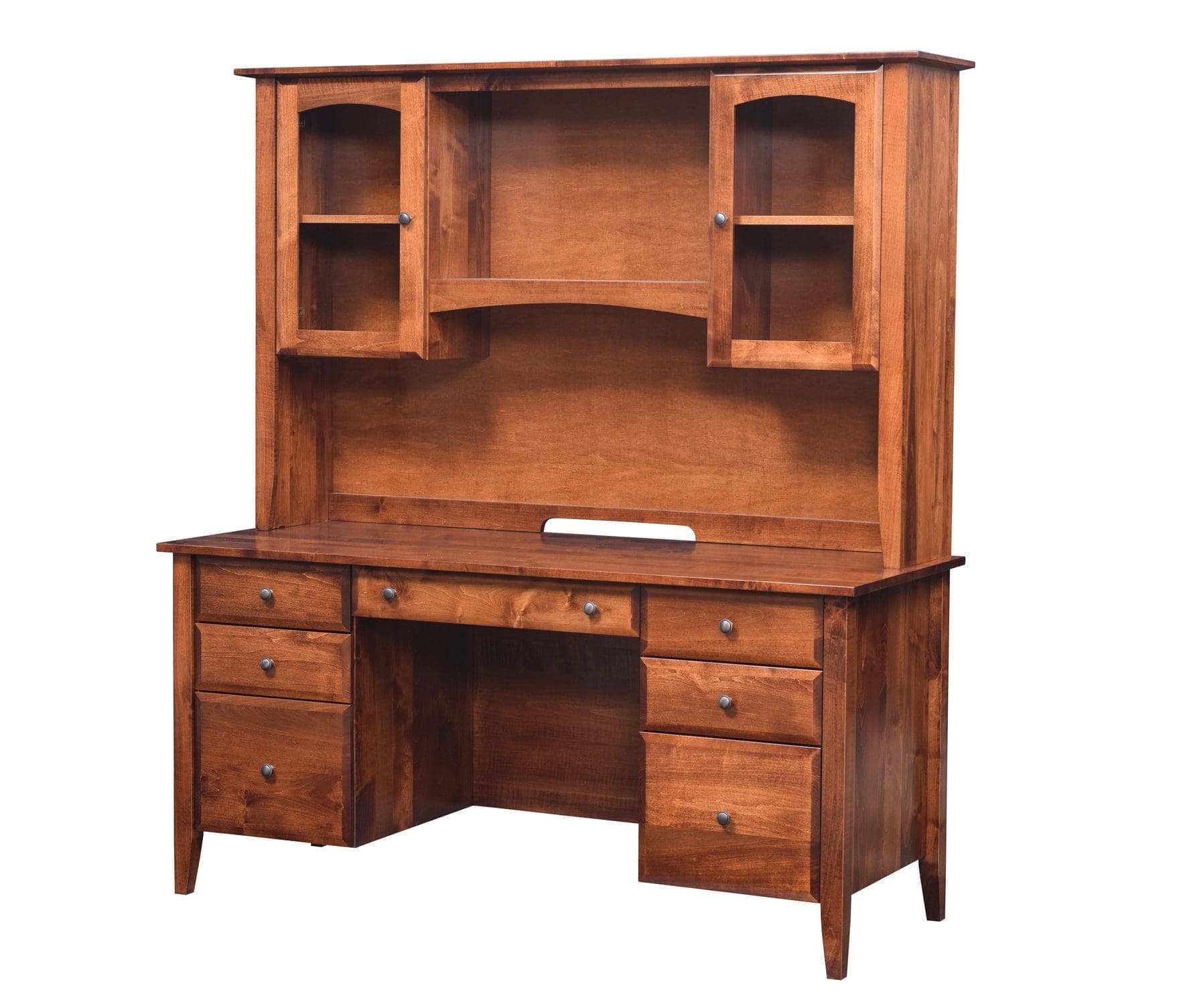 Hampton Wall Unit Desk with Wall Unit Hutch – Kings Impressions
