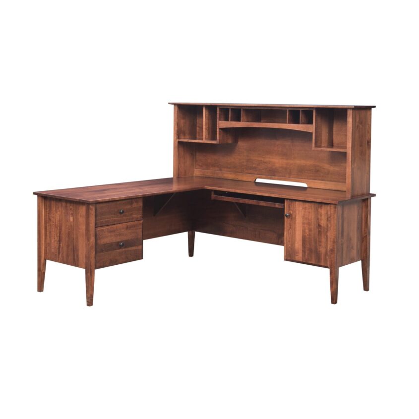 Hampton L-Corner Desk with L-Corner Desk Hutch