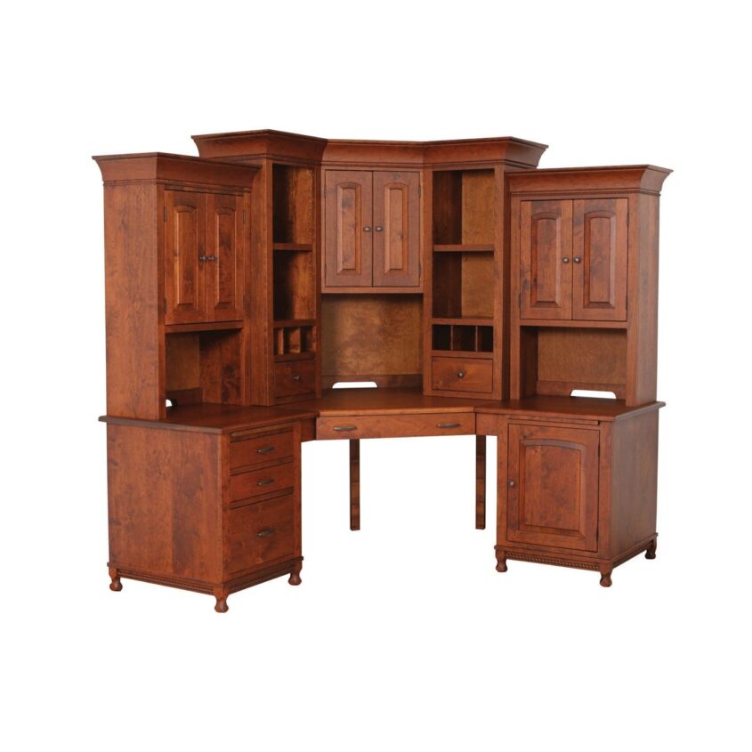 Henry Stephens Corner Desk with Corner Hutch