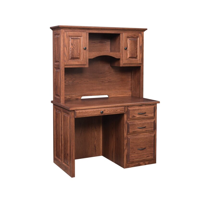 Kingston Kneehole Desk with Hutch Top