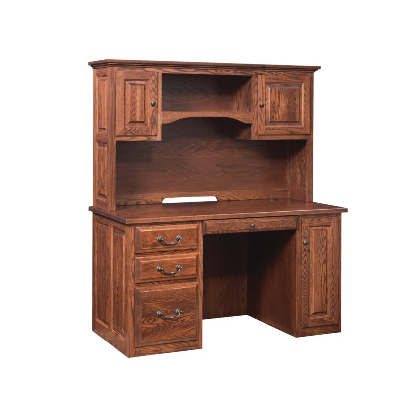 Kingston Computer Desk with Hutch Top