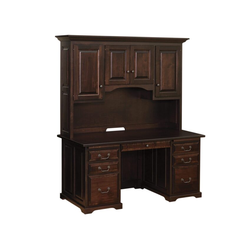 Kingston 60 in. Executive Desk with Hutch Top