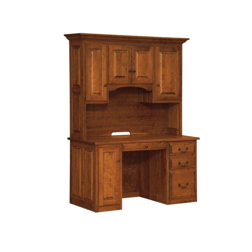 Kingston Computer Desk with Hutch Top