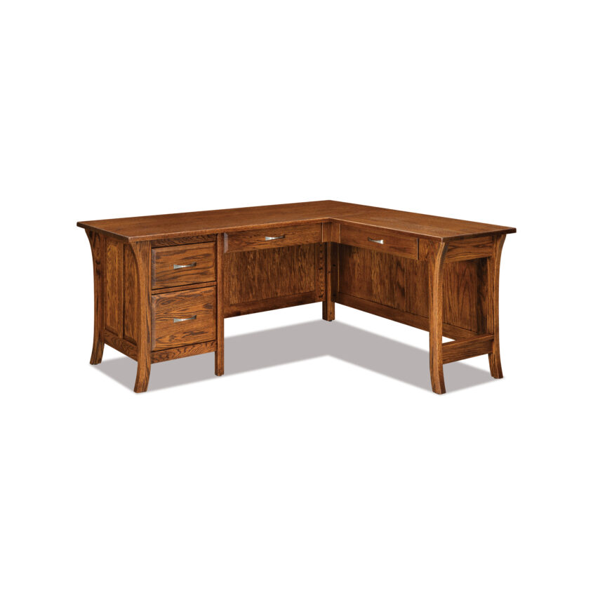 Ensenada Four Drawer L Desk