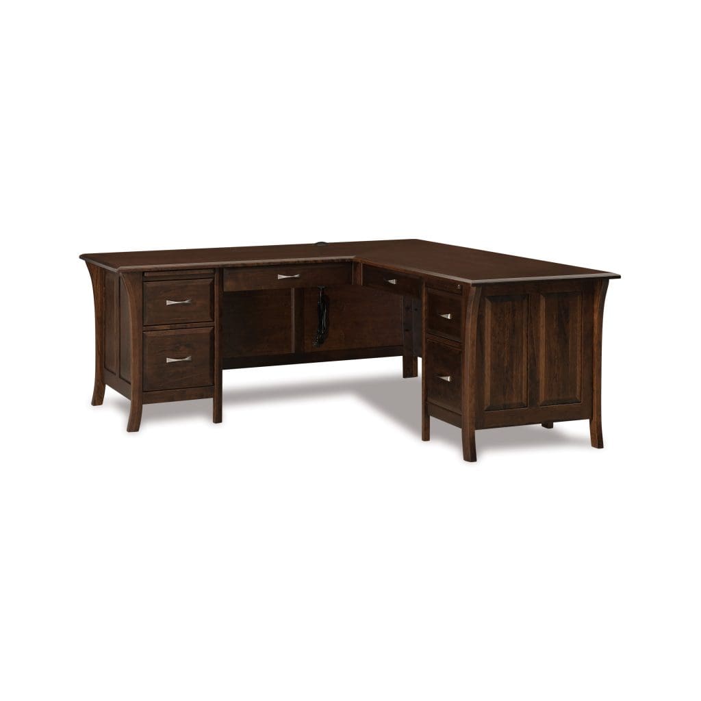 Ensenada Six Drawer L Desk