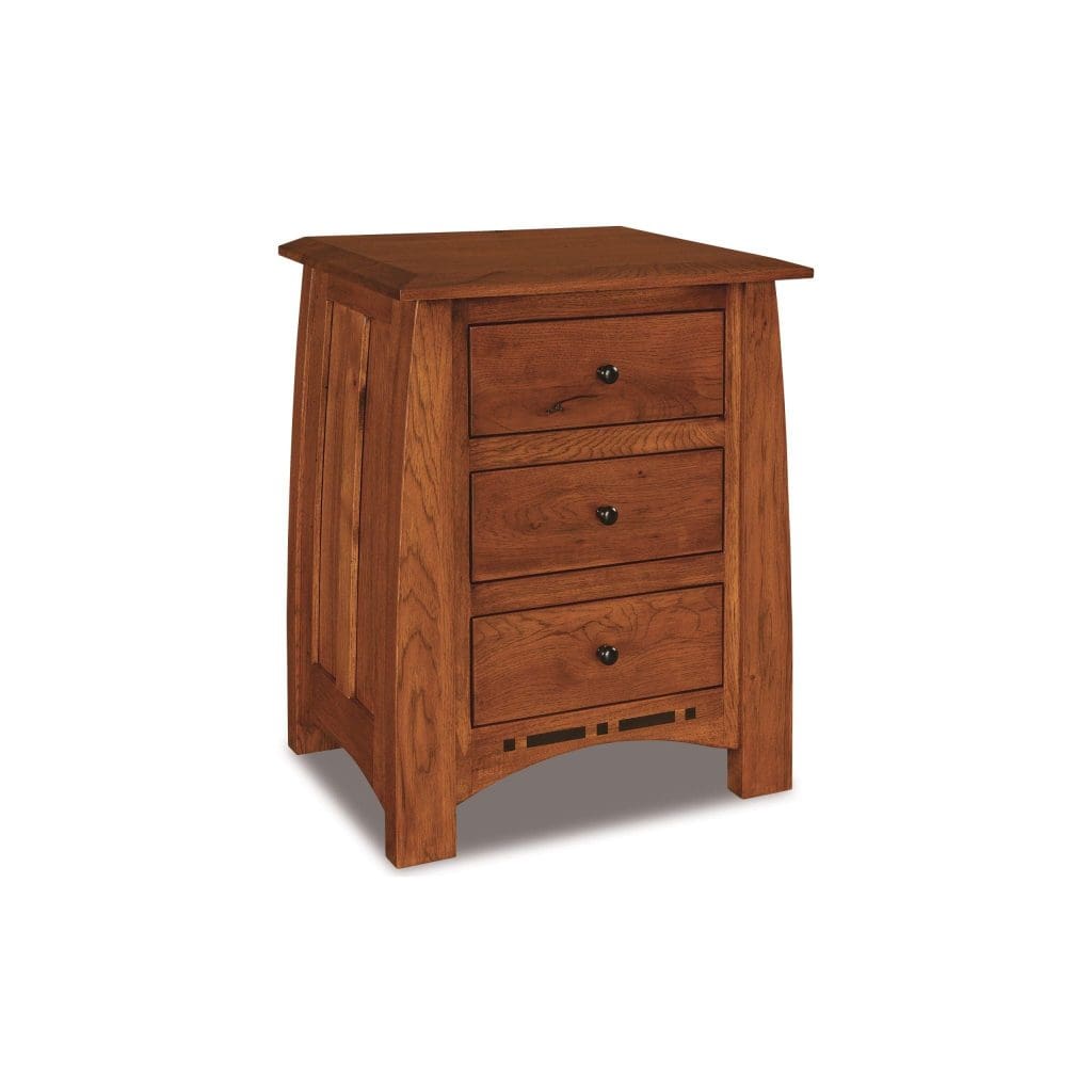 Boulder Creek Three Drawer Nightstand