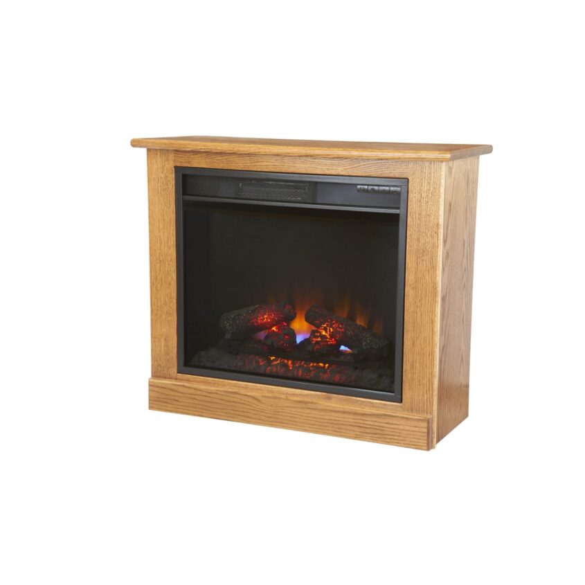 Portable Fireplace Heater on Casters