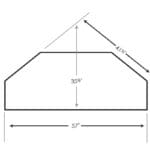 57 inch Corner TV Stand Dimensions