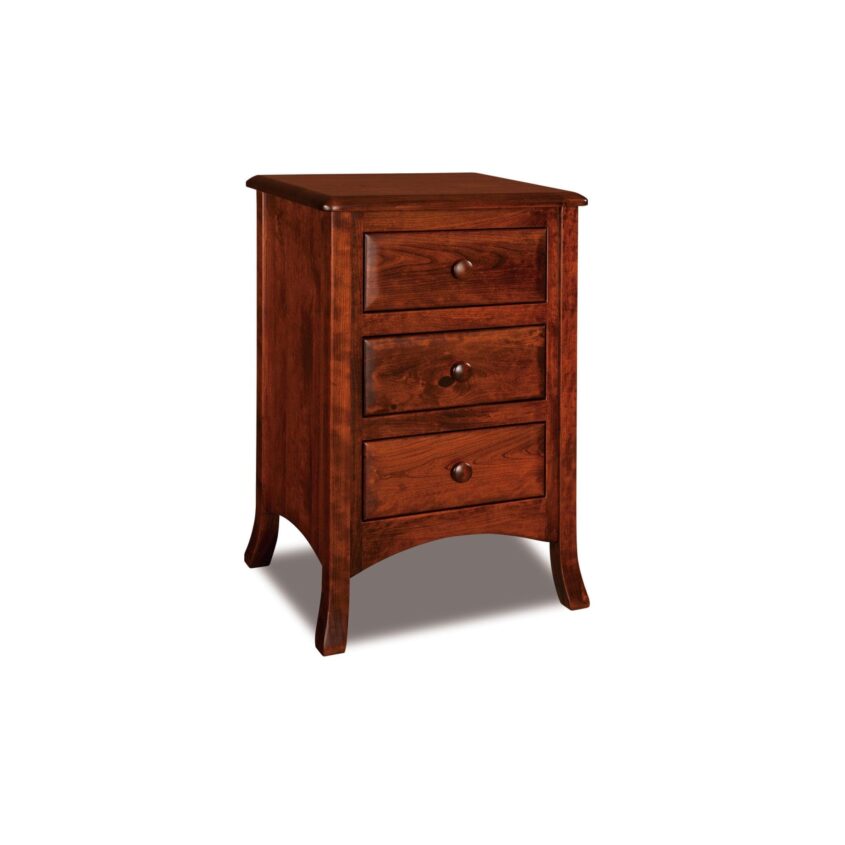 Carlisle Three Drawer Nightstand