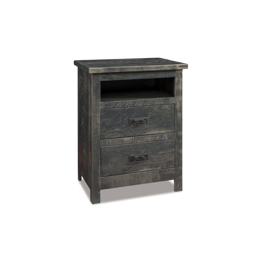 Dumont Two Drawer Nightstand with Opening