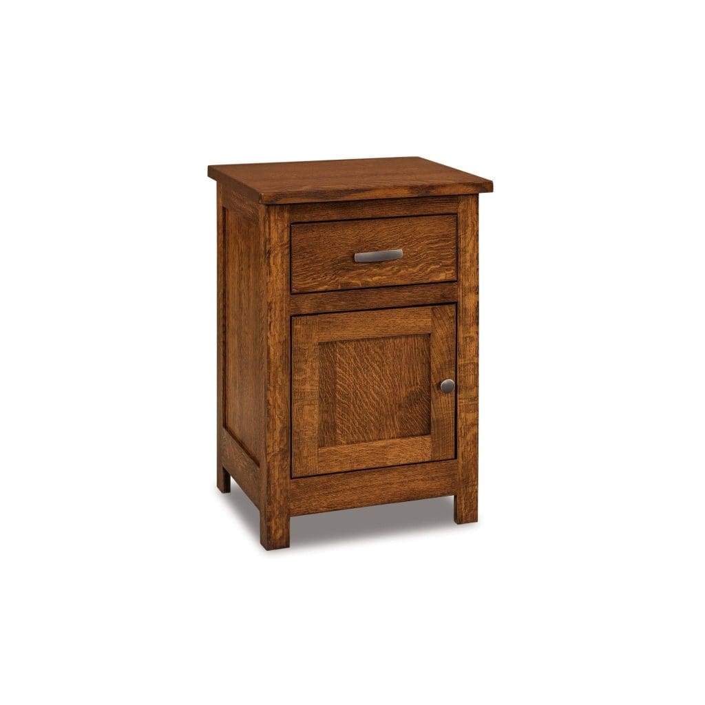 Flush Mission One Drawer, One Door Nightstand