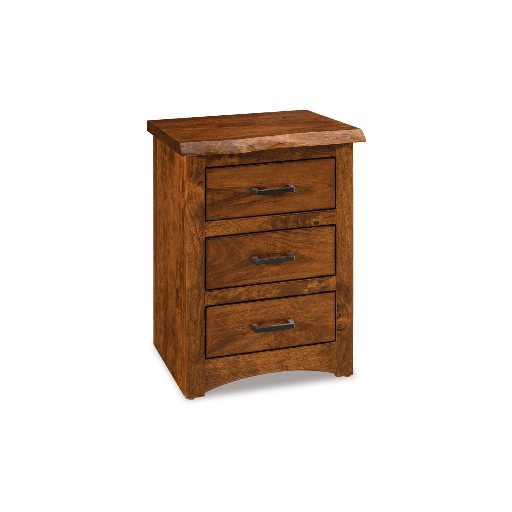 Live Wood Three Drawer Nightstand