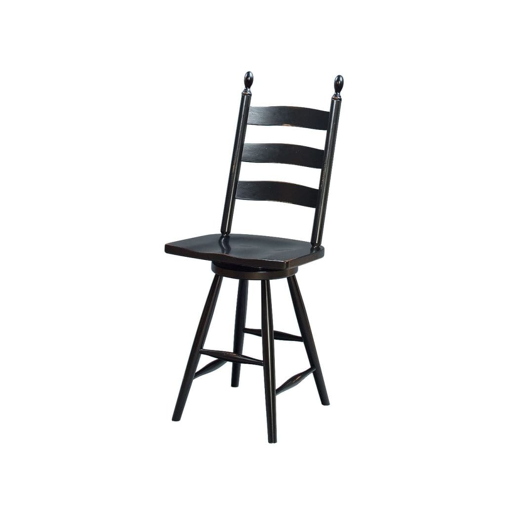 Shaker Ladderback Swivel Stool