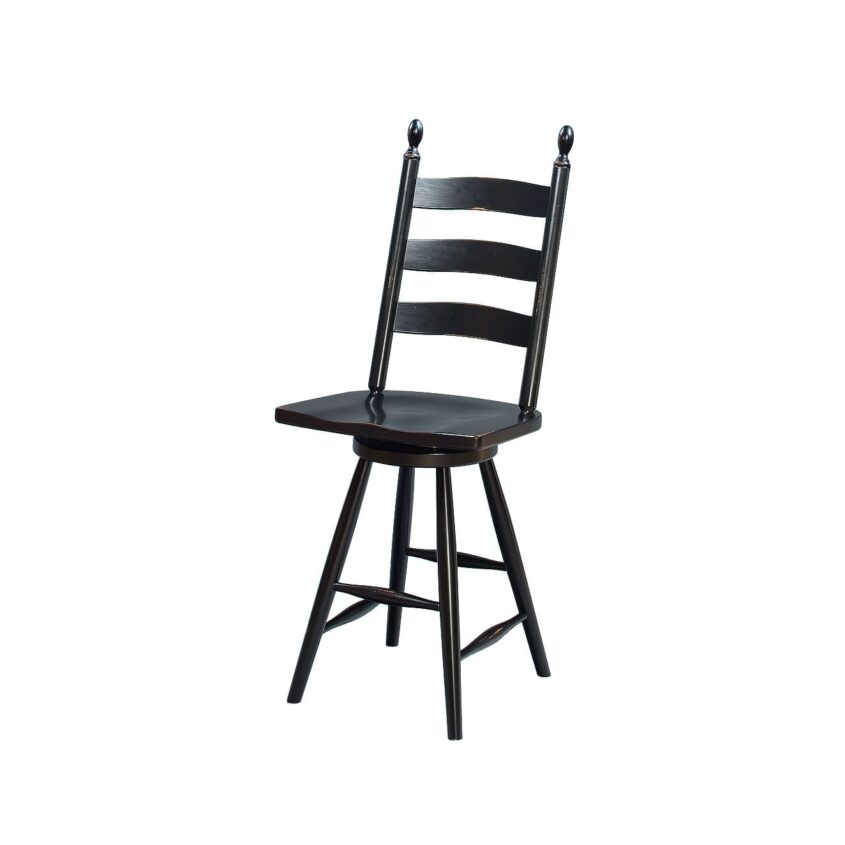Shaker Ladderback Swivel Stool