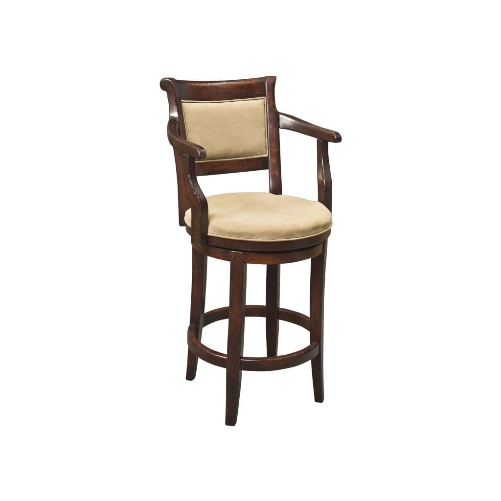Estate Arm Swivel Stool