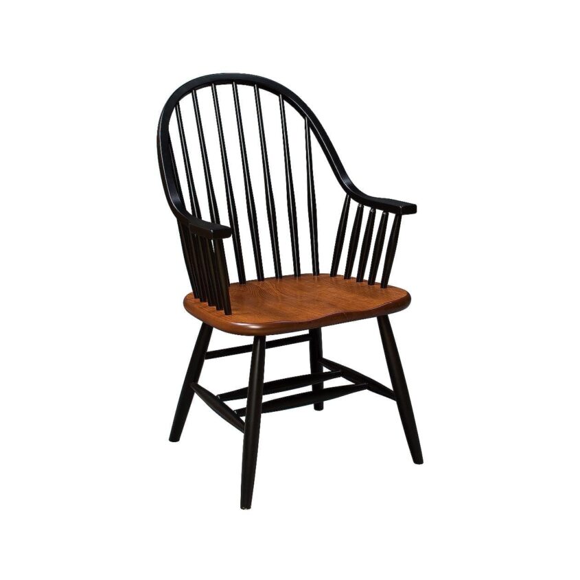 Eight Spindle Arm Chair