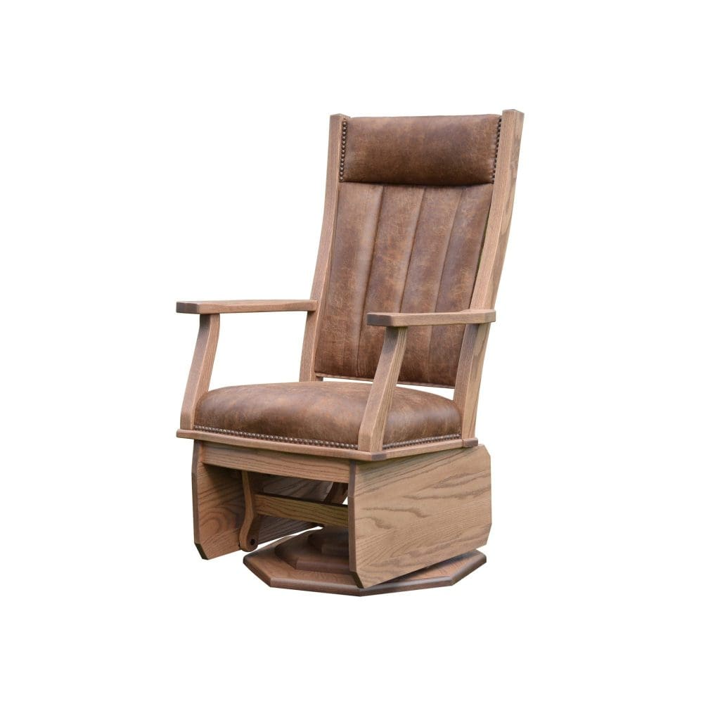 Mission Swivel Glider with Solid Sides