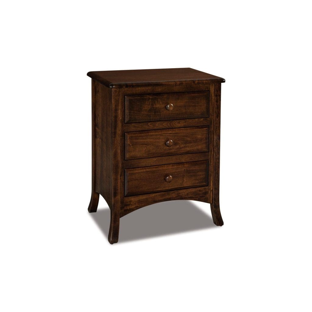 Carlisle Three Drawer Nightstand