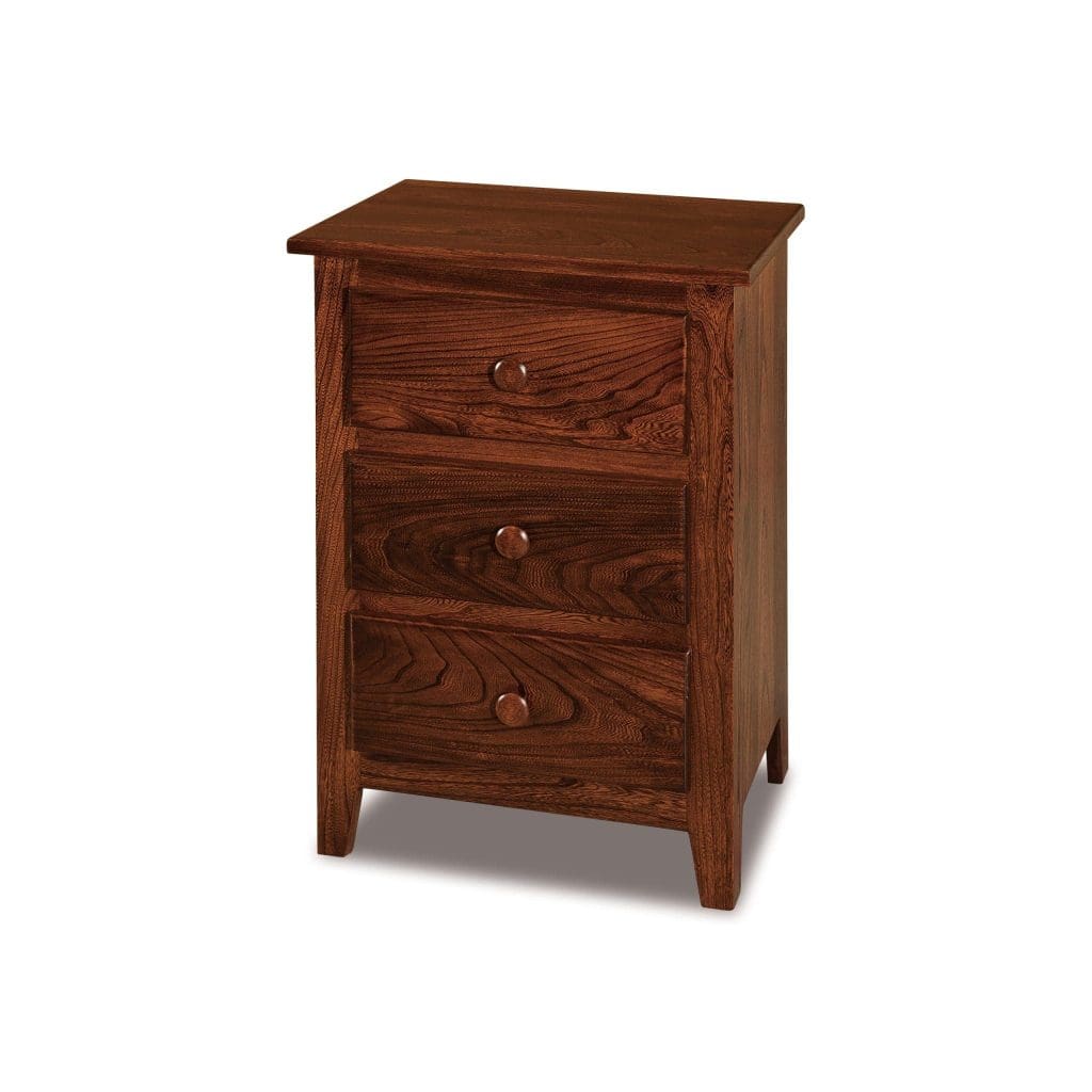 Shaker Three Drawer Nightstand