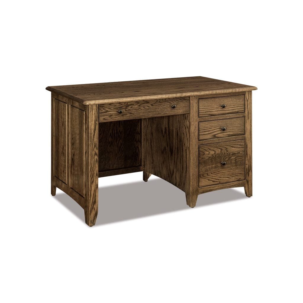Dover Single Pedestal 4 Drawer Desk