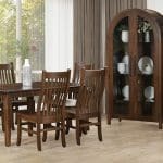 Curved 2 Door Hutch Room Scene