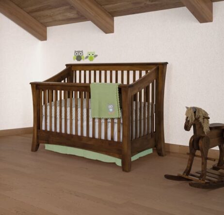 Brown Maple Crib
