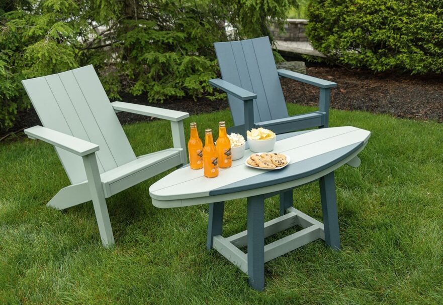 Simplicity Adirondack with Surfboard Table