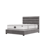 Conforma Latex mattress on bed frame, King's Impressions Lancaster PA