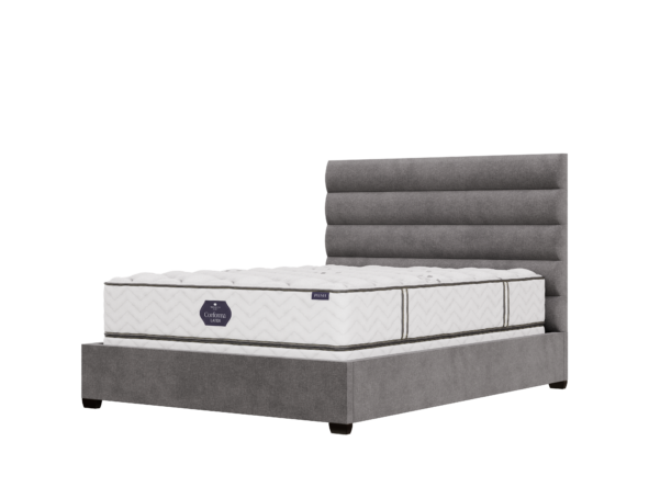 Conforma Latex mattress on bed frame, King's Impressions Lancaster PA
