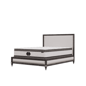 Quiet Night Luxe mattress on bed frame, King's Impressions Lancaster PA