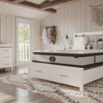 Elite Luxe mattress on bed frame, King's Impressions Lancaster PA