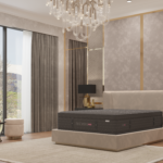 Fuchsia Duo mattress on bed frame, King's Impressions Lancaster PA