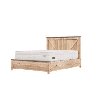 Chrysalis Luxe mattress on bed frame, King's Impressions Lancaster PA