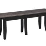 Curved Shaker extend-a-bench with leaf storage holder, King's Impressions Lancaster PA